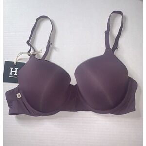 Harper Wilde Base Bra 34B Underwire‎ Adjustable Straps Purple